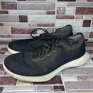 Allbirds Mens Wool Dasher Mizzle Natural Black Running Shoes Size 11